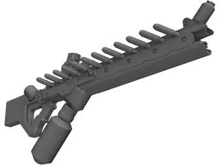 District 9 Assault Rifle 3D Model preview