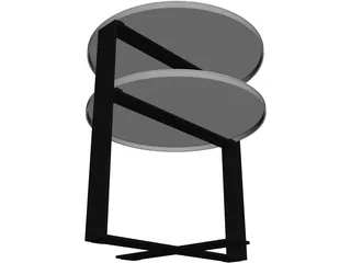 Low Table 3D Model preview