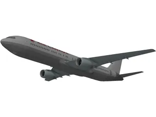 Boeing 767 Air Canada [+Interior] 3D Model preview