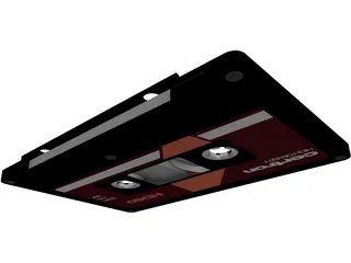 Cassette Tape 3D Model preview