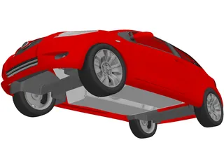 Toyota Yaris 3D Model preview