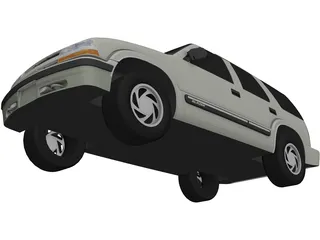 Chevrolet Blazer 4 door (2001) 3D Model preview