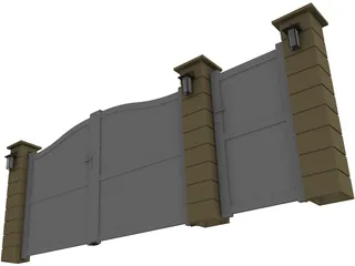 Gate 3D Model preview