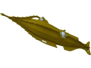 Nautilus Submarine 3D Model preview