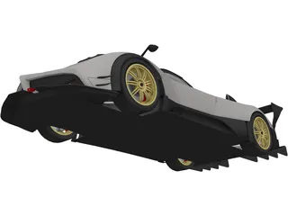 Pagani Zonda R (2009) 3D Model preview