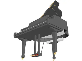 Piano 3D Model preview