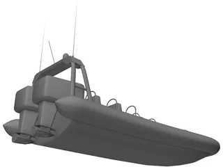 RHIB 3D Model preview