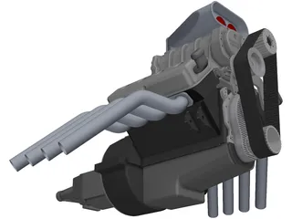 Hemi 392 Engine 3D Model preview