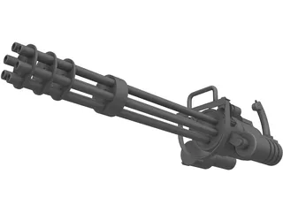 GAU-19 Machine gun 3D Model preview
