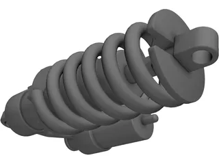 Fox Racing Shox DHX 5 3D Model preview