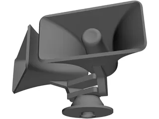 Loudhailer Horn Type 3D Model preview