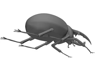 Hercules Beetle 3D Model preview