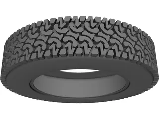Tire KCK 35 Inch A/T 3D Model preview