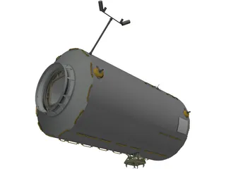 ISS Lab Module 3D Model preview