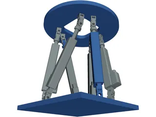 Stewart Platform 3D Model preview