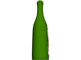Bottle of Wine 3D Model preview