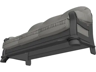 Sofa Leather 3D Model preview