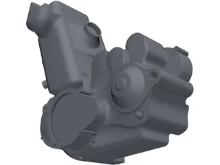 KTM 525EXC 510cc Engine 3D Model preview