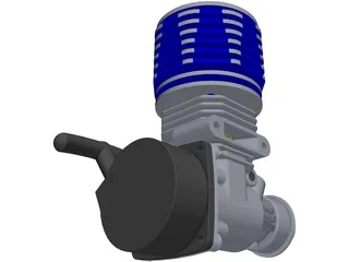 RC Engine 3D Model preview