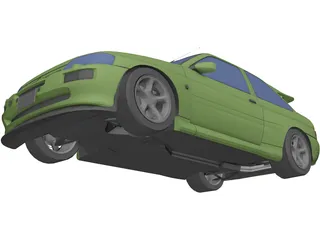 Ford Escort RS Cosworth (1993) 3D Model preview