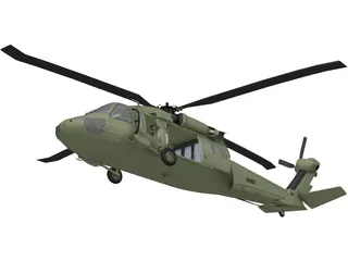 Sikorsky UH-60 Black Hawk 3D Model preview