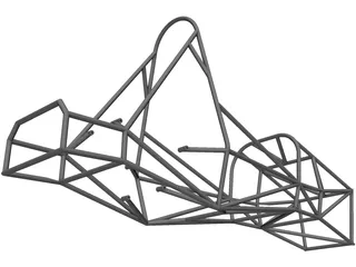 Chassis FSAE 3D Model preview