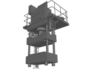 Press 600T 3D Model preview