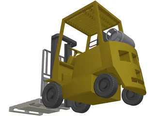 Forklift Yale 3D Model preview