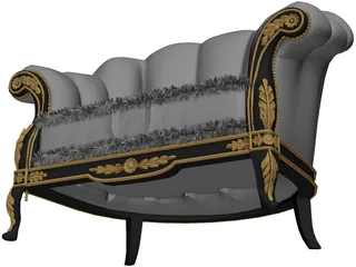 Classic Armchair 3D Model preview