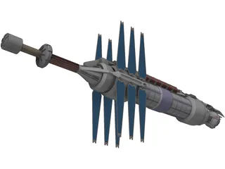 Babylon 5 Station 3D Model preview