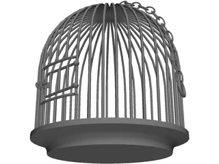 Bird Cage 3D Model preview