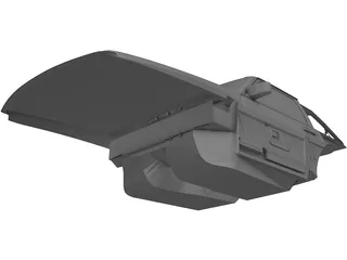 Interior Audi Sport Quattro 3D Model preview