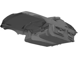 Interior Chrysler 300C 3D Model preview