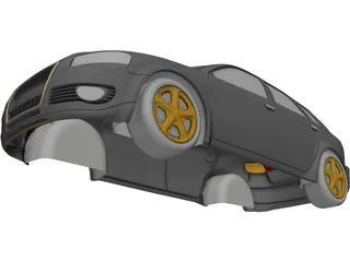 Audi A3 Body 3D Model preview