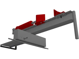 I Beam Log Splitter 3D Model preview