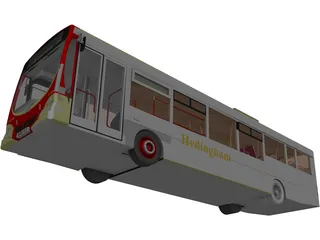 Volvo City Bus 3D Model preview