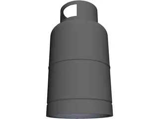 Gas Cylinder 3D Model preview