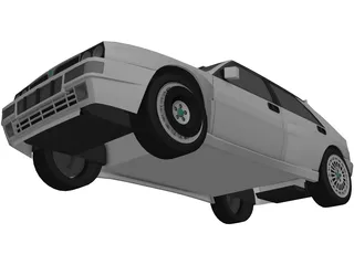 Lancia Delta HF Rally Car 3D Model preview