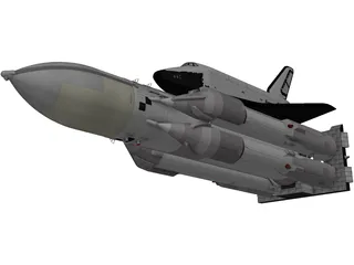 Rocket System Energia-Buran 3D Model preview