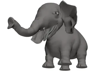 Shisho Elephant 3D Model preview