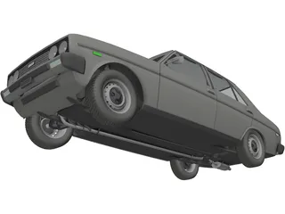 Fiat 131 Mirafiori 3D Model preview