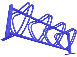 Bike Stand 3D Model preview