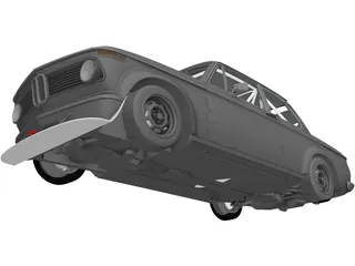 BMW 2002 Turbo (1973) 3D Model preview