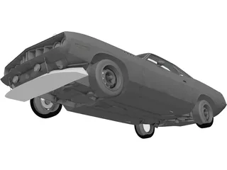 Chrysler Cuda 426 (1971) 3D Model preview