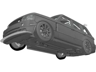Range Rover Sport [Tuned] (2008) 3D Model preview