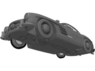Mercedes-Benz 300SL (1954) 3D Model preview
