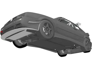 Volkswagen Corrado (1995) 3D Model preview