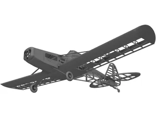 Piper Pawnne RC 3D Model preview