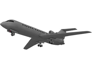 Bombardier Learjet 60 3D Model preview