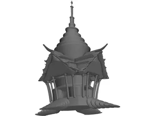 Thai Temple 3D Model preview